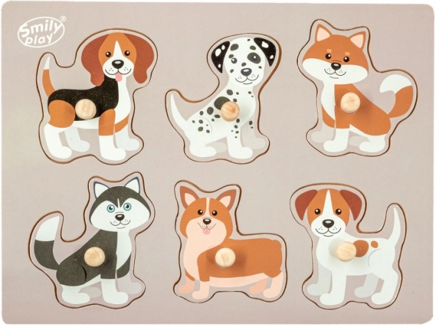 Wooden Insert Puzzle – Animals: Dogs
