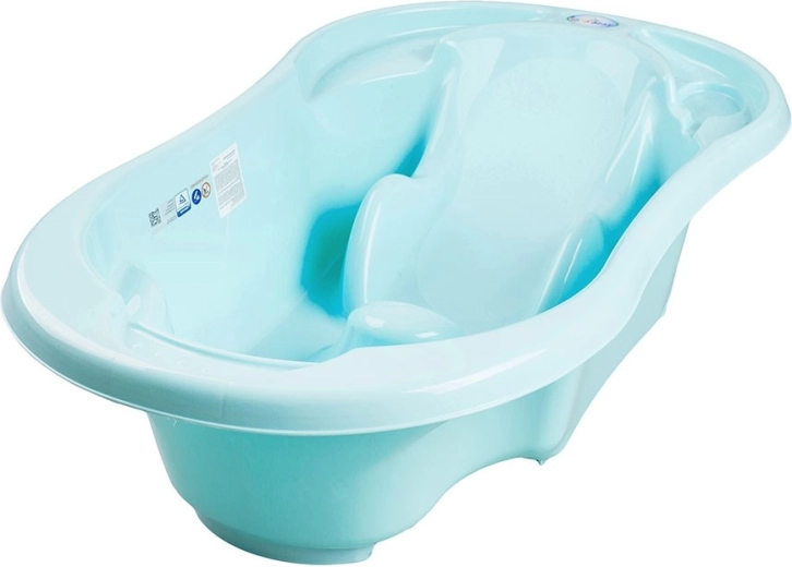 Children's anatomical bathtub with drain Comfort 2-in-1 – Turquoise
