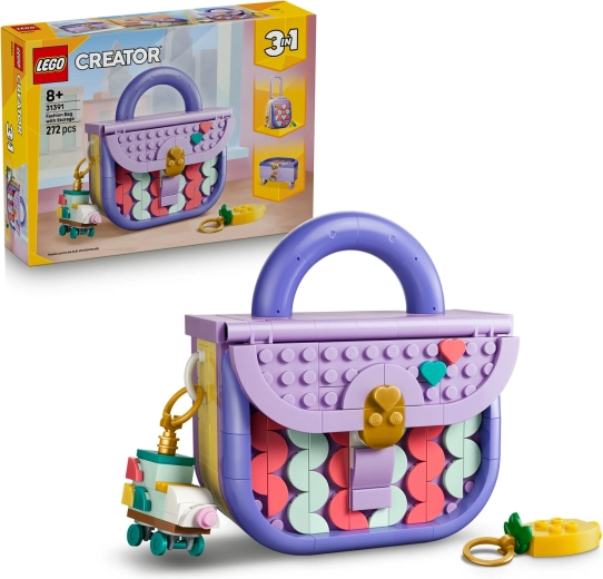 LEGO Creator Fashion Handbag with Storage Compartment