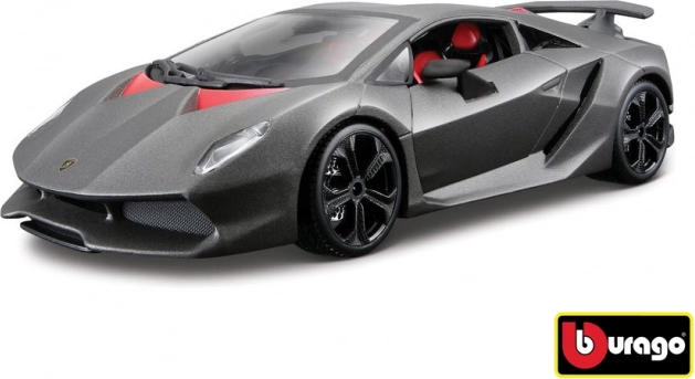 Metalinis automobilio modelis 1:24 Bburago Lamborghini Reventón, metalinė pilka