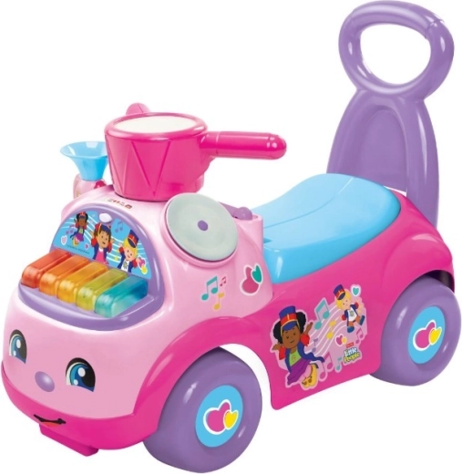 Fisher-Price važinėjimo žaislas „Muzikinė eisena“ – rožinis
