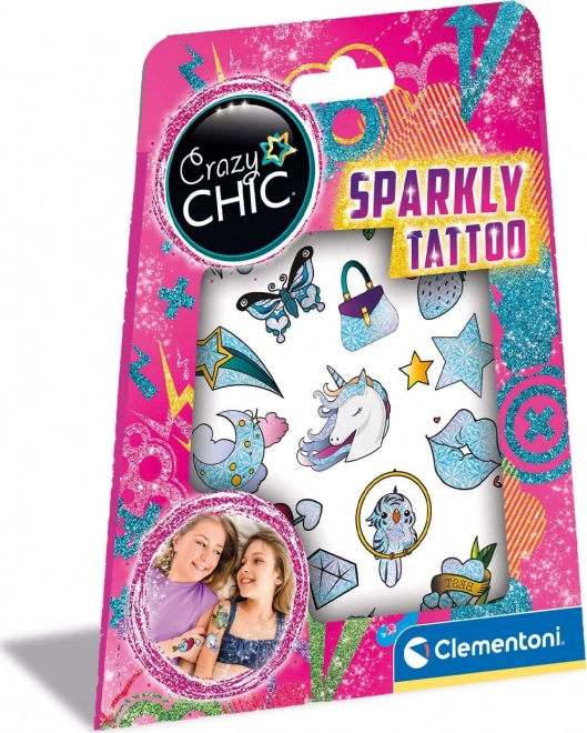 Crazy Chic Blizgiosios tatuiruotės nuo Clementoni