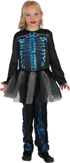 Karnavalinė suknelė „Skeletas“ vaikams