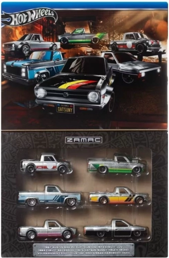 Hot Wheels Zamac Multipack – 6 automobiliukų rinkinys 1:64