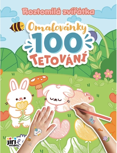 Coloring Book and 100 Cute Animals Tattoos