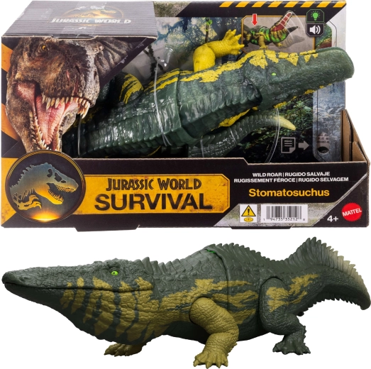 Interaktyvus dinozauras Jurassic World Stomatosuchus su garsu ir šviesa