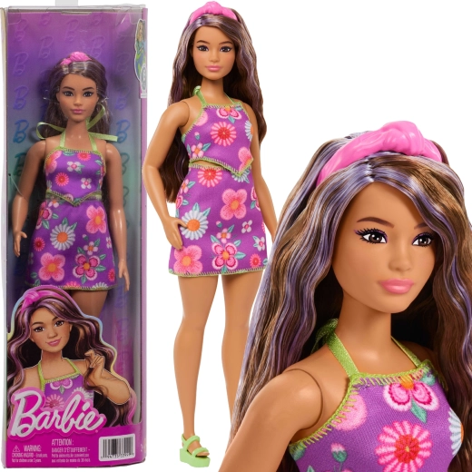 Lėlė „Barbie Fashionistas“ su gėlėta suknele