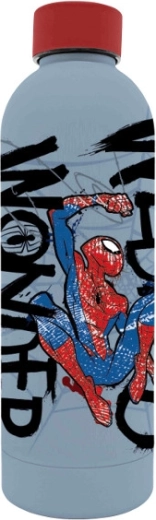 Nerūdijančio plieno gertuvė su 3D SPIDERMAN spauda 500 ml