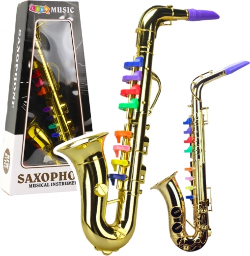 Vaikiškas muzikos instrumentas – auksinis saksofonas