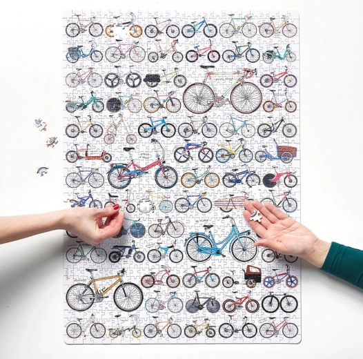 1000 dalių dėlionė Puzzlove Dviračiai