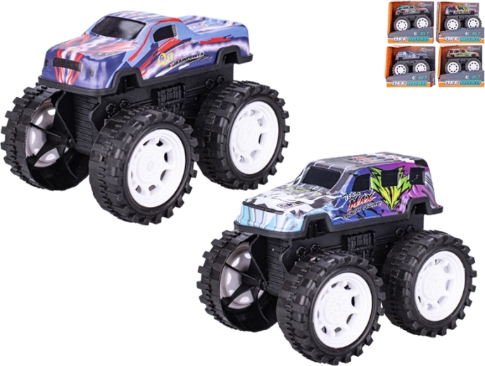 Metal off-road car with flywheel 10 cm