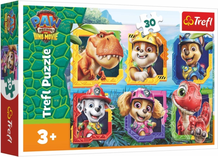 Paw Patrol Dino Movie Puzzle – Dinosaur Island (30 pieces)