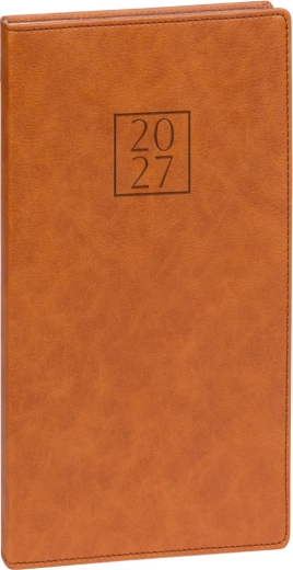 Notique pocket diary Prestigio 2027 brown 9 x 15.5 cm