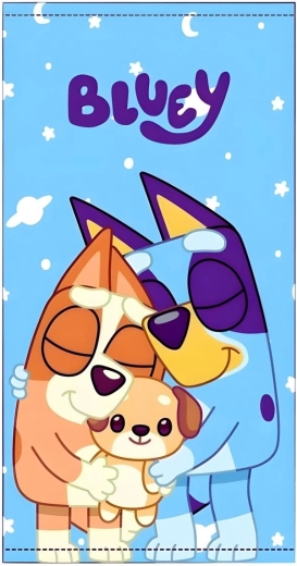 Paplūdimio rankšluostis Bluey – 1 vnt.