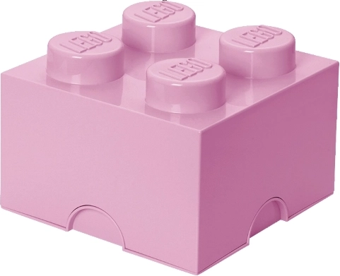 Lego storage box 4 light pink
