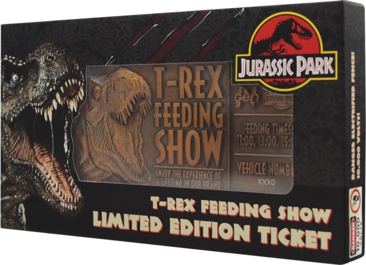 Metal Collectible Ticket JURASSIC PARK