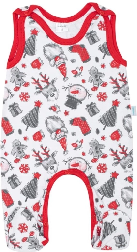 Cotton baby footed romper New Baby Christmas 68 (4–6 months)