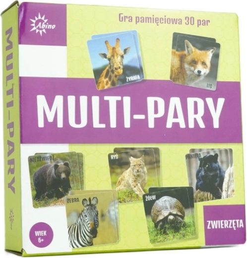 Atminties žaidimas „Pexeso“ su gyvūnais