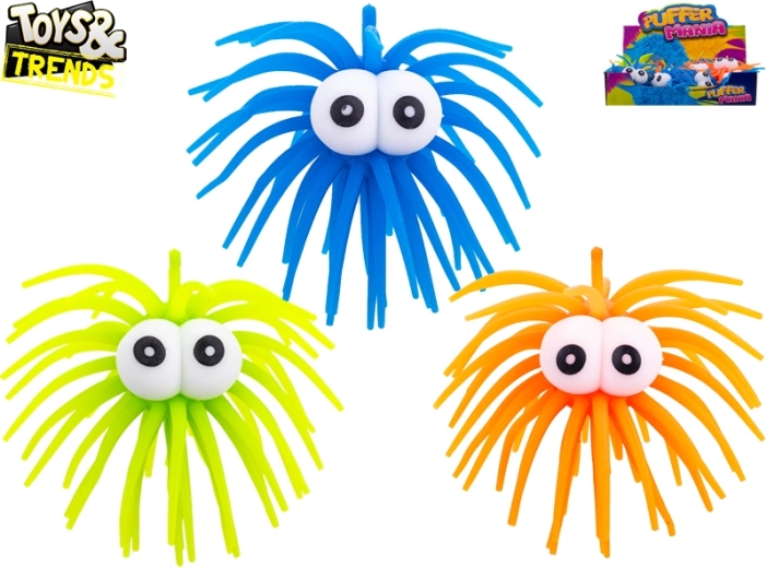 Tamprus antistresinis kamuoliukas su didelėmis akimis Toys & Trends 4 cm