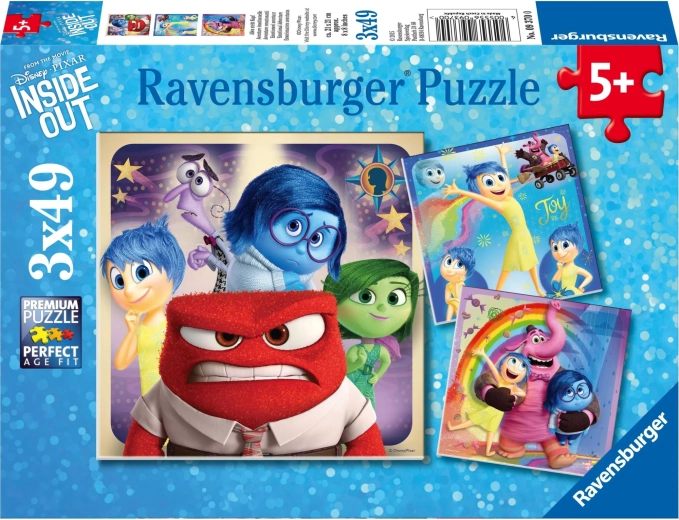Ravensburger puzzle Inside Out 2: Emotions 3×49 pieces