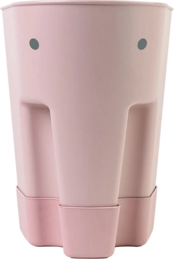 Shnuggle Ellie bath toy storage basket blush pink