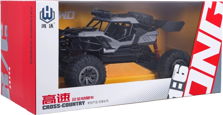 R/C Monster off-road crawler, black, 1:6