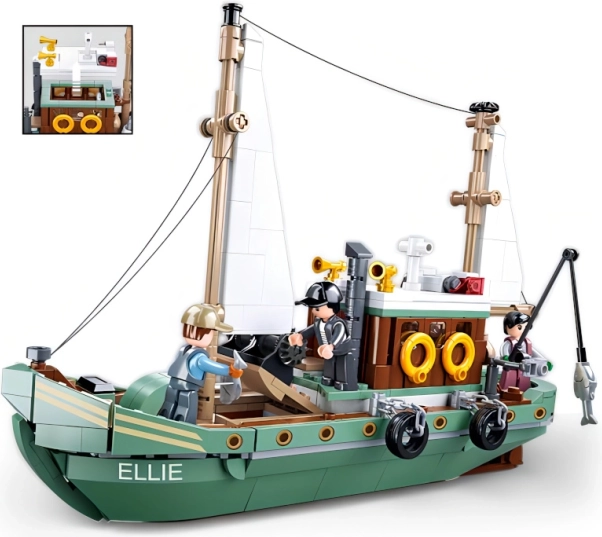 Sluban konstruktorius „Žvejų laivas Ellie“