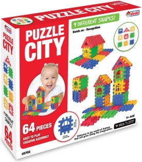 Konstruktorius „Puzzle City“ – miestas, 64 detalės
