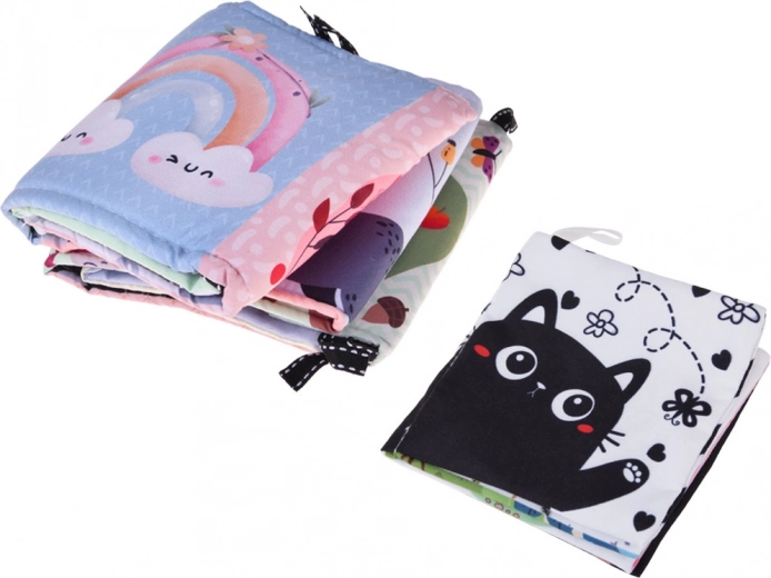 Kontrastinės knygelės ir saugus veidrodėlis