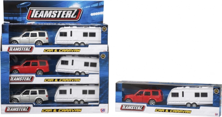 Teamsterz Kids Set Car and Caravan