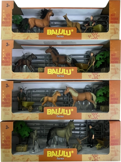 Balulu Large Horse Paddock Play Set with Tree and Accessories - 1 piece