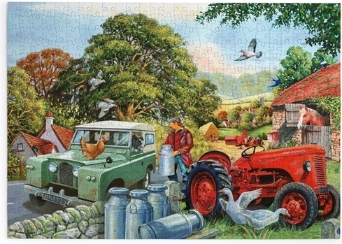 Puzzle Bob and His Dog, 500 Extra-Large Pieces