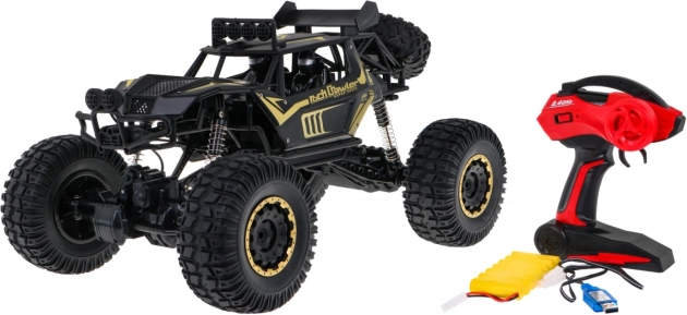 Metalinis RC uolų visureigis 1:8 su 4x4 pavara ir LED vaikams nuo 3 metų