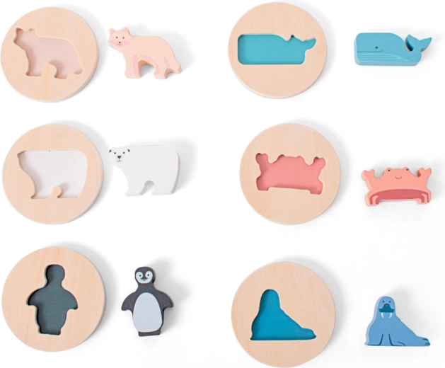 Wooden animal shape puzzle