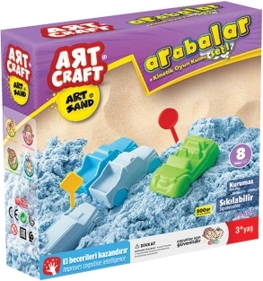 Art Craft kinetinis smėlis automobiliai 500 g – 1 vnt.