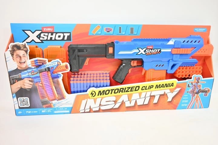 Motorized foam blaster Zuru X-Shot Insanity Clip Mania