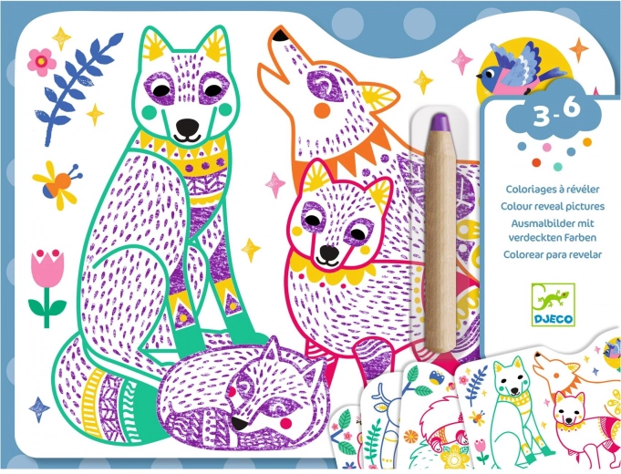 Djeco Magical Coloring Forest Family