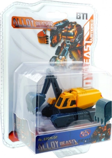 Transformuojamas sunkvežimis – statybinė mašina-robotas