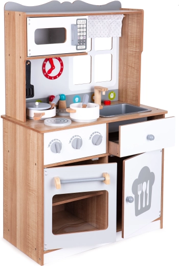 Wooden Children's Kitchen Set with Accessories by Ecotoys
