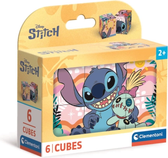 Set of Disney Stitch Cubes – 6 pieces by Clementoni