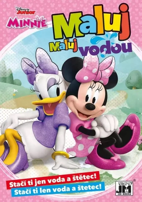 Water-coloring book A5 paint with water minnie