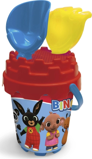 Smėlio žaidimų rinkinys „Bing“ su formelėmis ir kibirėliu