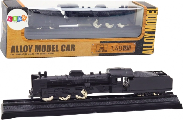 Metalinis kolekcinis lokomotyvo modelis 1:48 – juodas