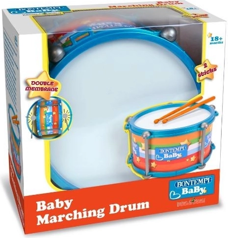 Marching drum with 2 drumsticks