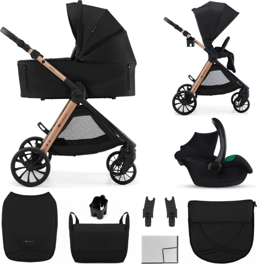Kinderkraft kombinuotas vežimėlis Vesto 2 3in1 black