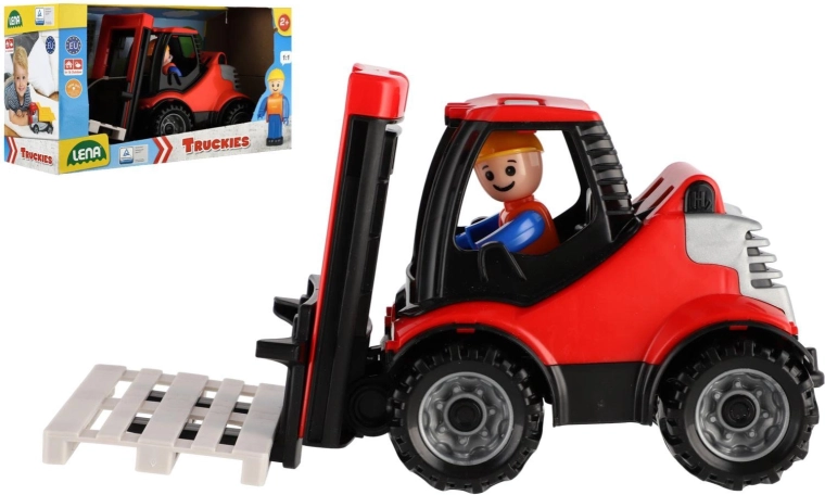 LENA Truckies baby forklift truck with pallet and figure