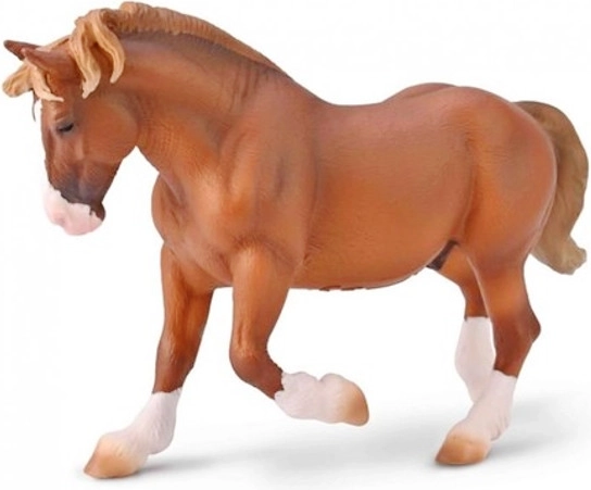 Bretonų veislės arklys, rudas (kaštoninis) – COLLECTA figūrėlė