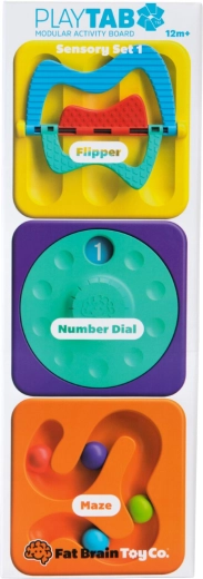 Fat Brain sensorinių žaislų rinkinys PlayTab Tile Set 1