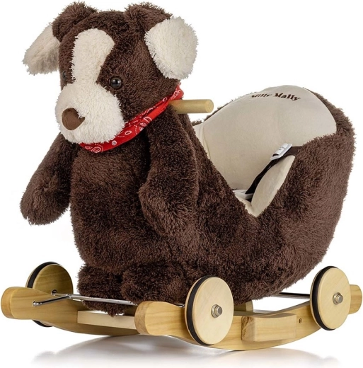 Rocking Dog with Melody and Wheels MILLY MALLY Polly Plus Brown Dog