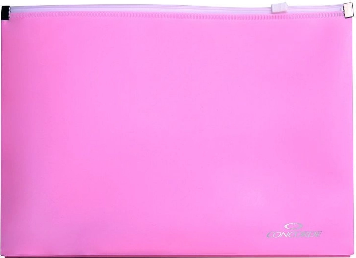 CONCORDE zip document folder A5 pastel pink